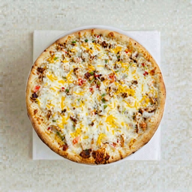 Chicken Ranch Pizza.